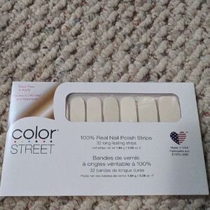 Color Street Cream Nail Polish Strips - Soft Ivory